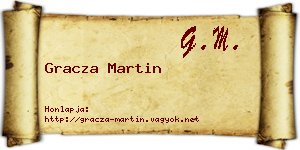 Gracza Martin névjegykártya